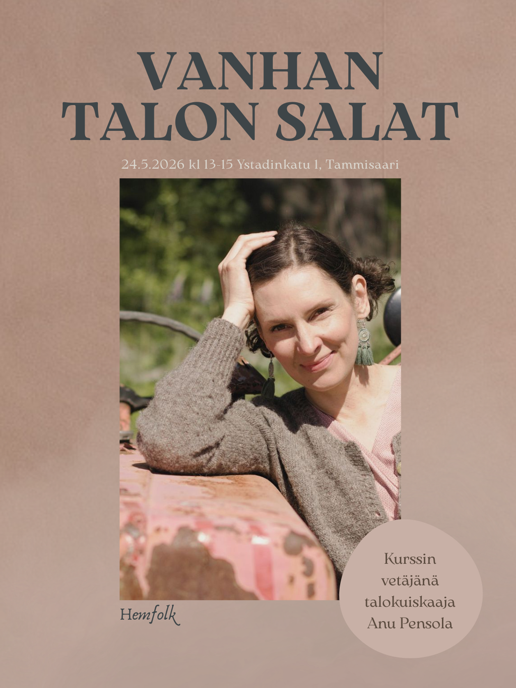 Vanhan talon salat -luento 24.5.